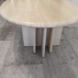 Travertine Eclipse coffee table, 1970s