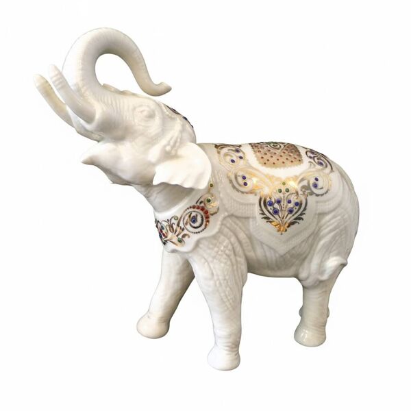 Éléphant en céramique par Lenox, États-Unis 1995