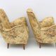 Attribués à Gio Ponti, fauteuils italiens modernes du milieu du XXe siècle par ISA, années 1950