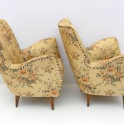 Attributed to Gio Ponti Mid-Century Modern Italian Armchairs by ISA, 1950s