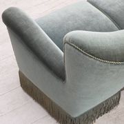 1960s, 3-seater Danish sofa, green furniture velour.