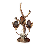 Bronze and agate sculpture