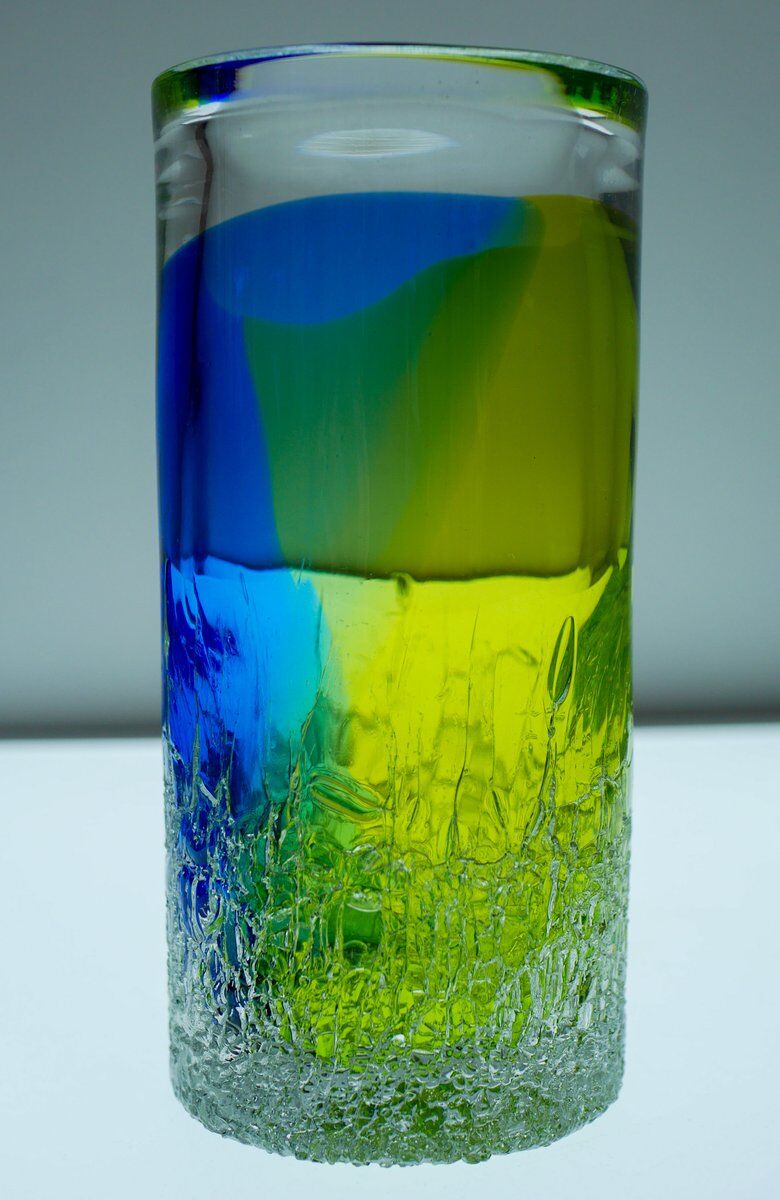 Scandinavian art glass Unik vase by Göran Wärff Kosta for Kosta Boda, Sweden, 1980s