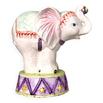 Vintage ceramic circus elephant 1960