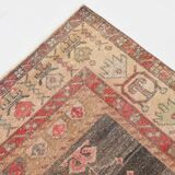 Tapis vintage rouge classique et bordé 5 x 9, 146 x 267 cm