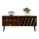 Scandinavian rosewood sideboard, vintage vinyl records cabinet, Denmark 197