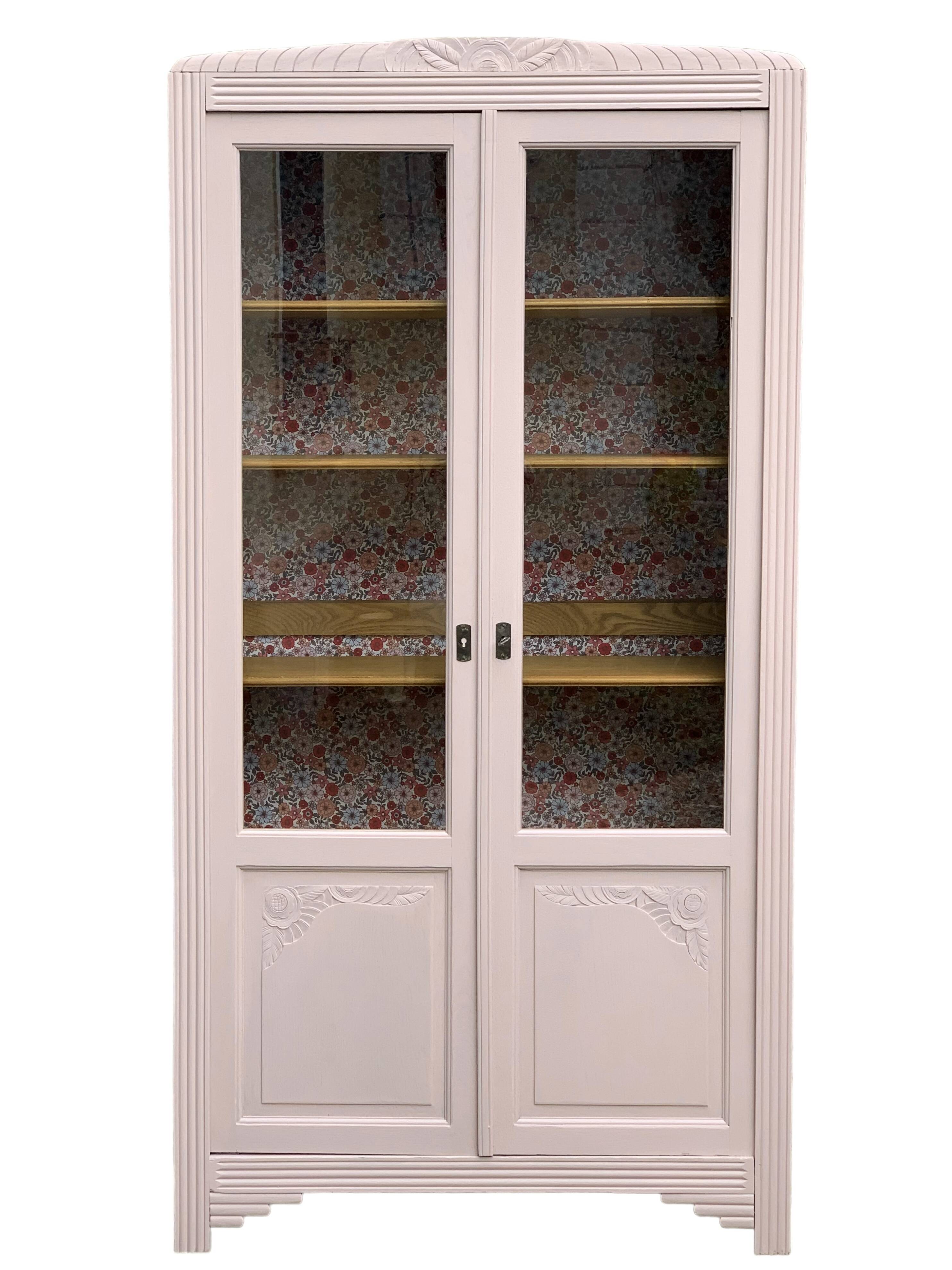 Parisian art deco glazed wardrobe 1930