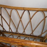 Rattan magazine rack