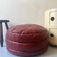 For round leather patchwork Dlg de sede, design 1970.