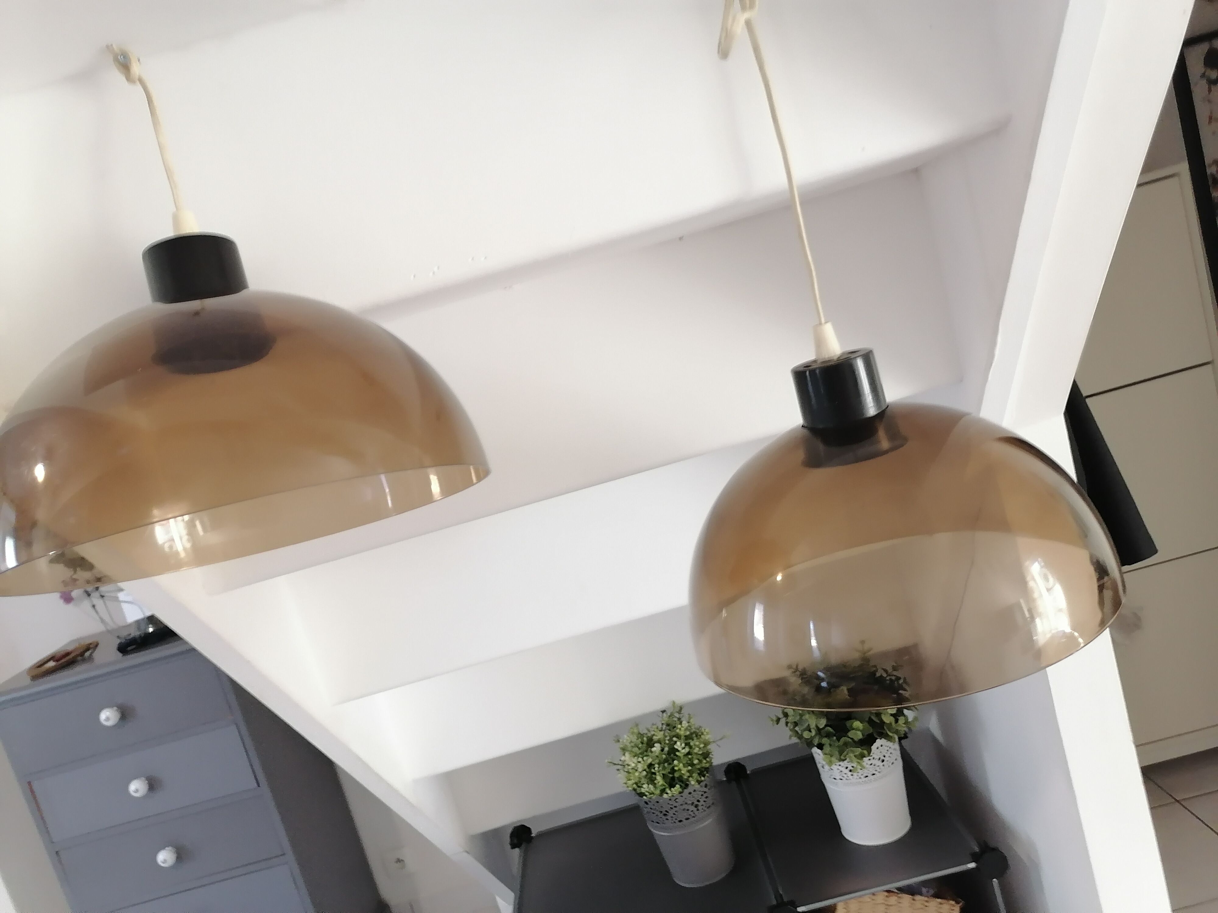 Set of 2 chandeliers 1970