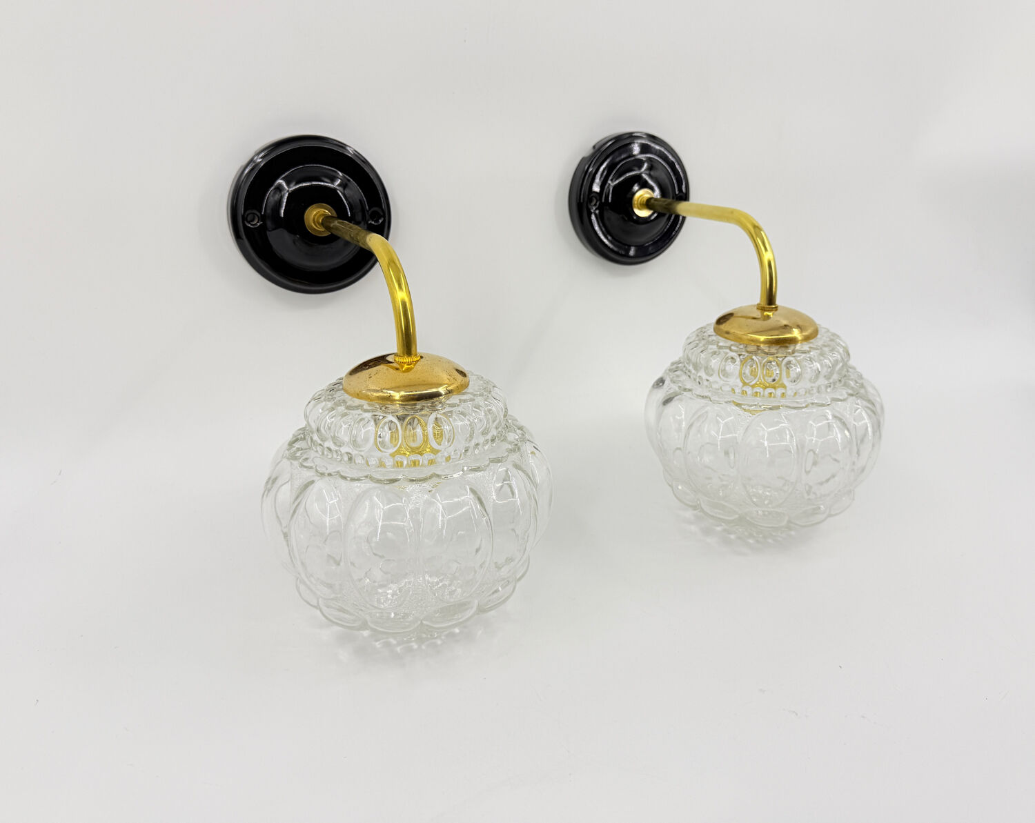 Paire d'appliques Bubble vintage