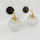 Paire d'appliques Bubble vintage