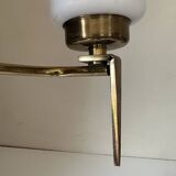 Vintage design solid brass wall light from the 60s