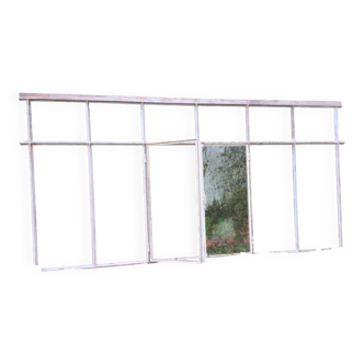 Old glass roof with window