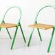 2 Chaises pliantes en cannage Giorgio Cattelan