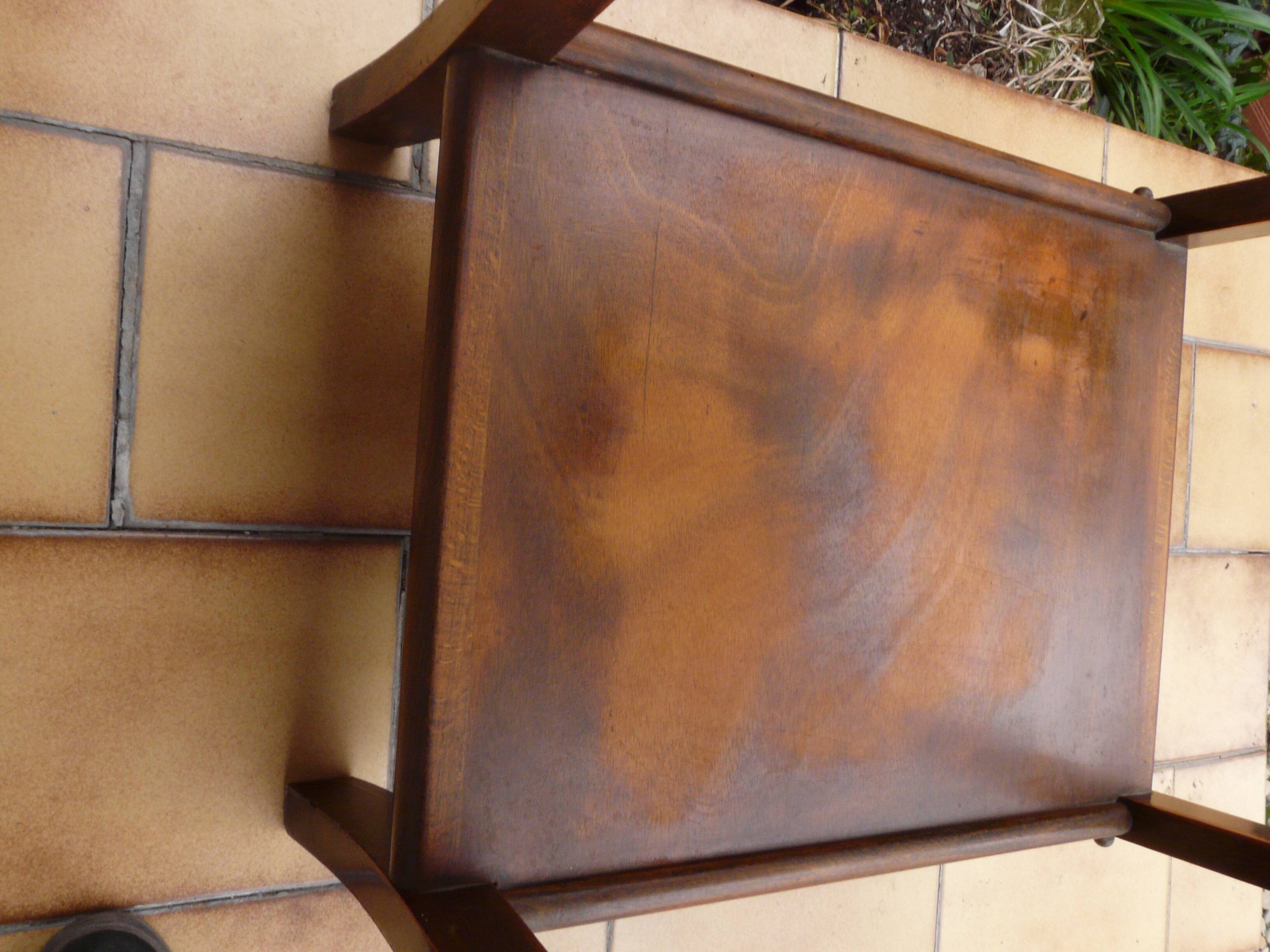 50s wooden table industrial style