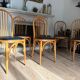 Set of 8 bistro chairs