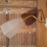 Art deco swan neck wall light