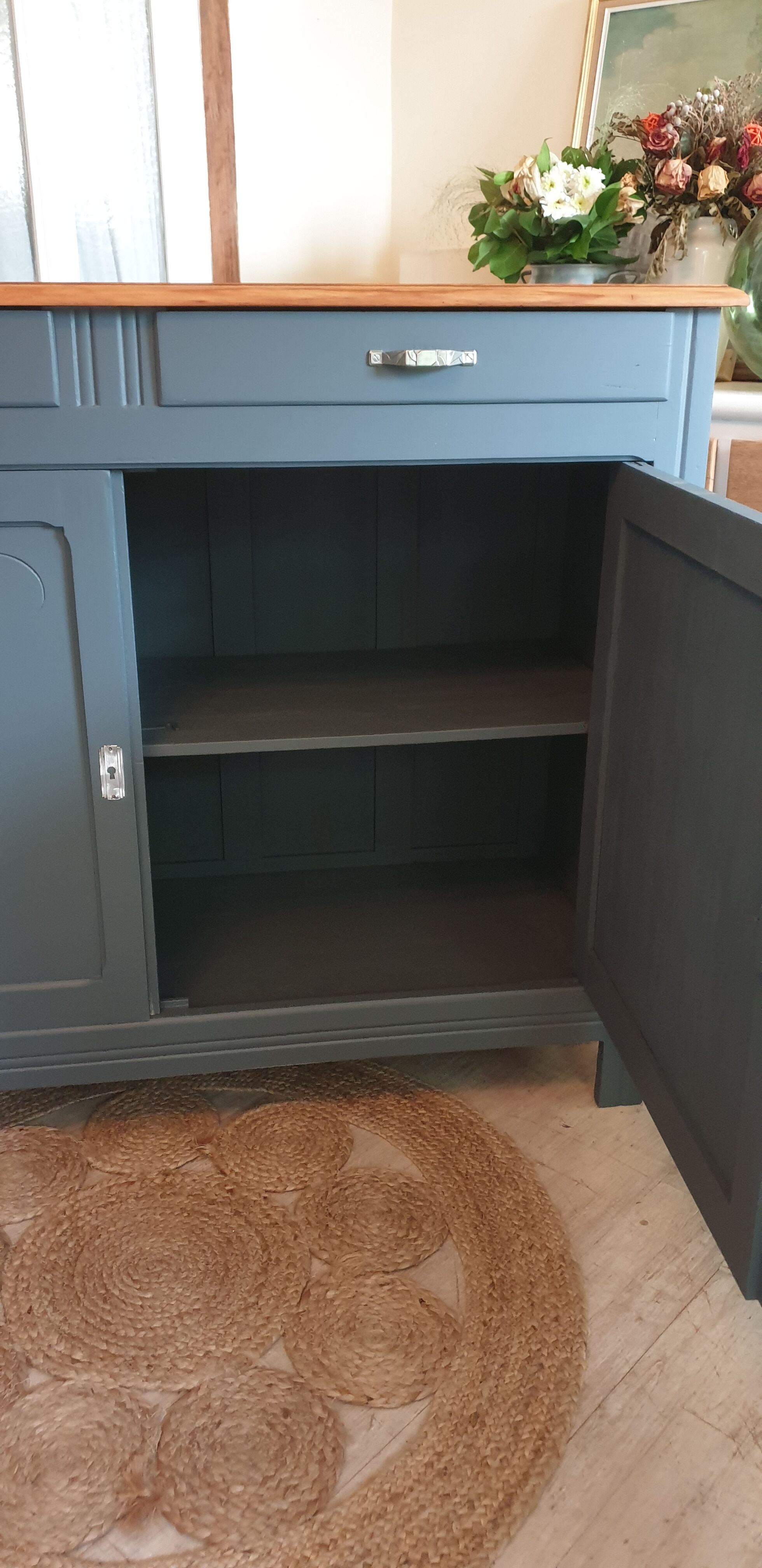 Grey art deco buffet