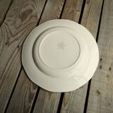 Old Round Plate in Ceramics by Digoin Sarreguemines Model Bastia