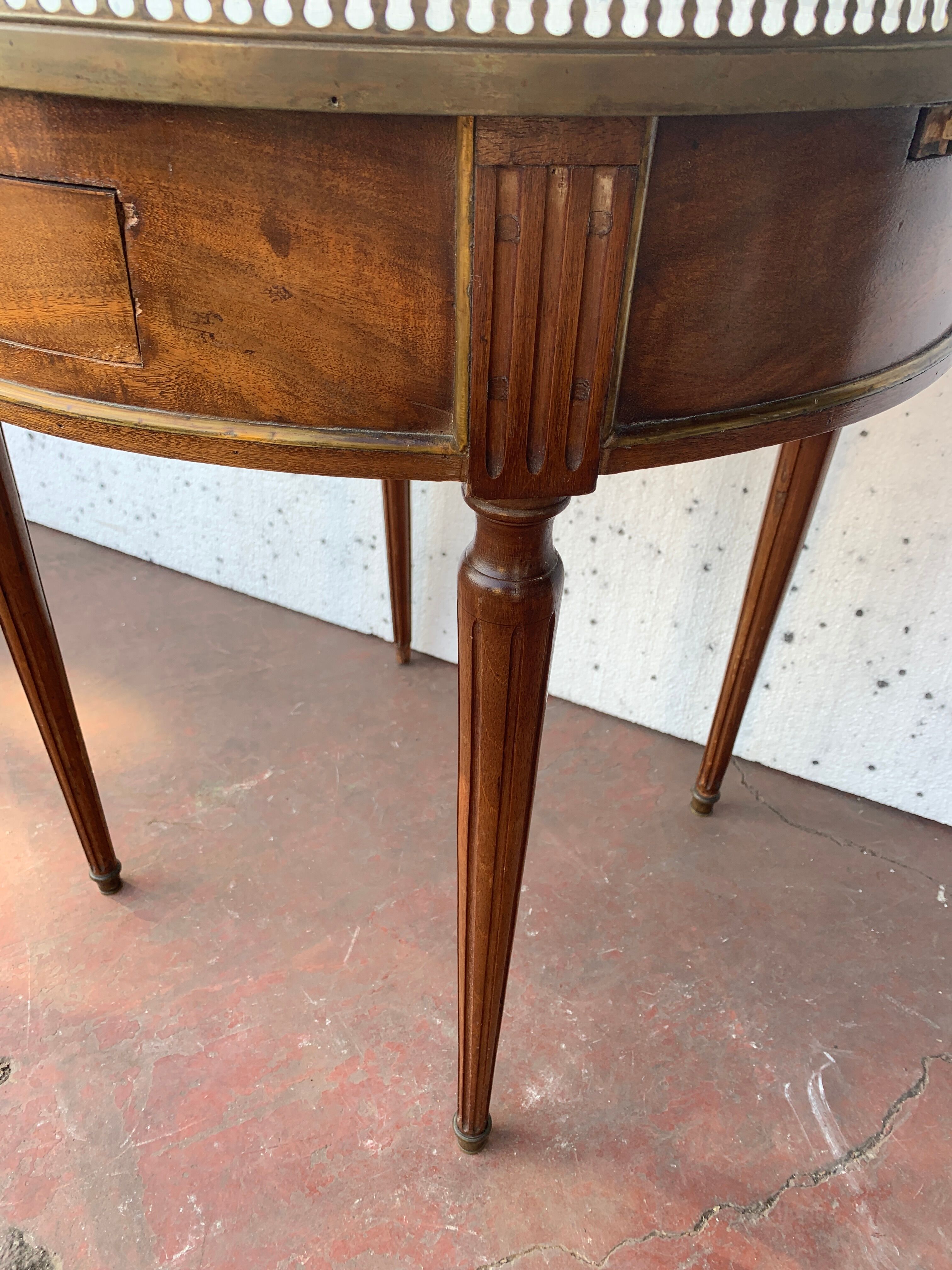 Louis XVI style bouillote table in mahogany XIX century