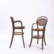 Antique set of Michael Thonet wicker and bentwood childrens chairs, 2