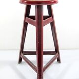 Mascotte Red Metal Stool – 1950s Cigarette Advertising Collectible