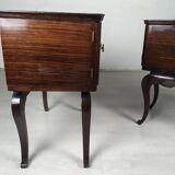 Pair of vintage bedsides