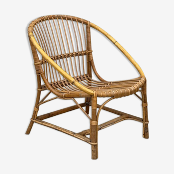 Rattan armchair