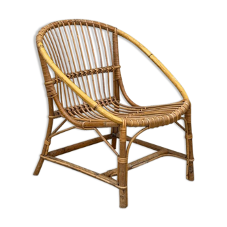 Rattan armchair