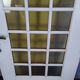 Solid oak glass door