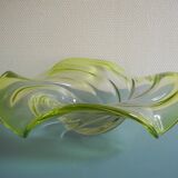 Large crystal art cup vannes deco vintage french crystal cup
