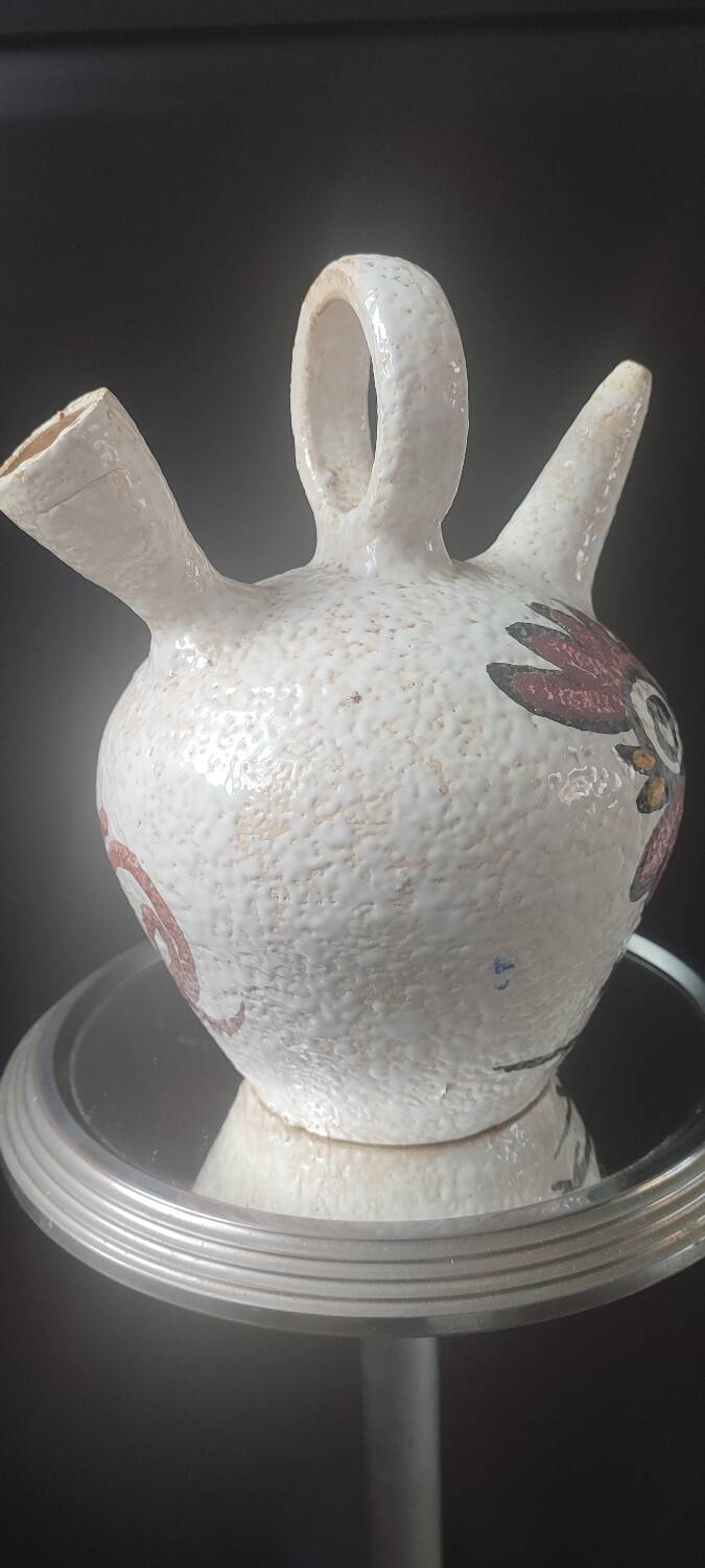 Jug, large ceramic goat by Pablo Sanguino Toledo.