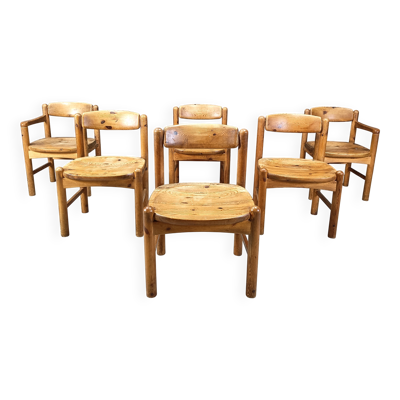 Chaises de salle à manger en pin Rainer Daumiller pour Hirthals Savvaerk