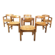 Rainer Daumiller pine wood dining chairs for Hirthals Savvaerk