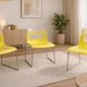 Chaises design jaune et chrome Chaise - Otto B&B Italia– vintage / déc