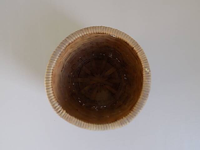 Small rattan plant pot