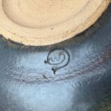 Mid-century minimalist studio pottery vase by Mathies Schwarze, Germany, 1960s.