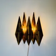 Model 5160 Brutalist Wall Light By Svend Aage Holm-Sørensen For Holm-Sørensen & Co, Denmark, 1960S
