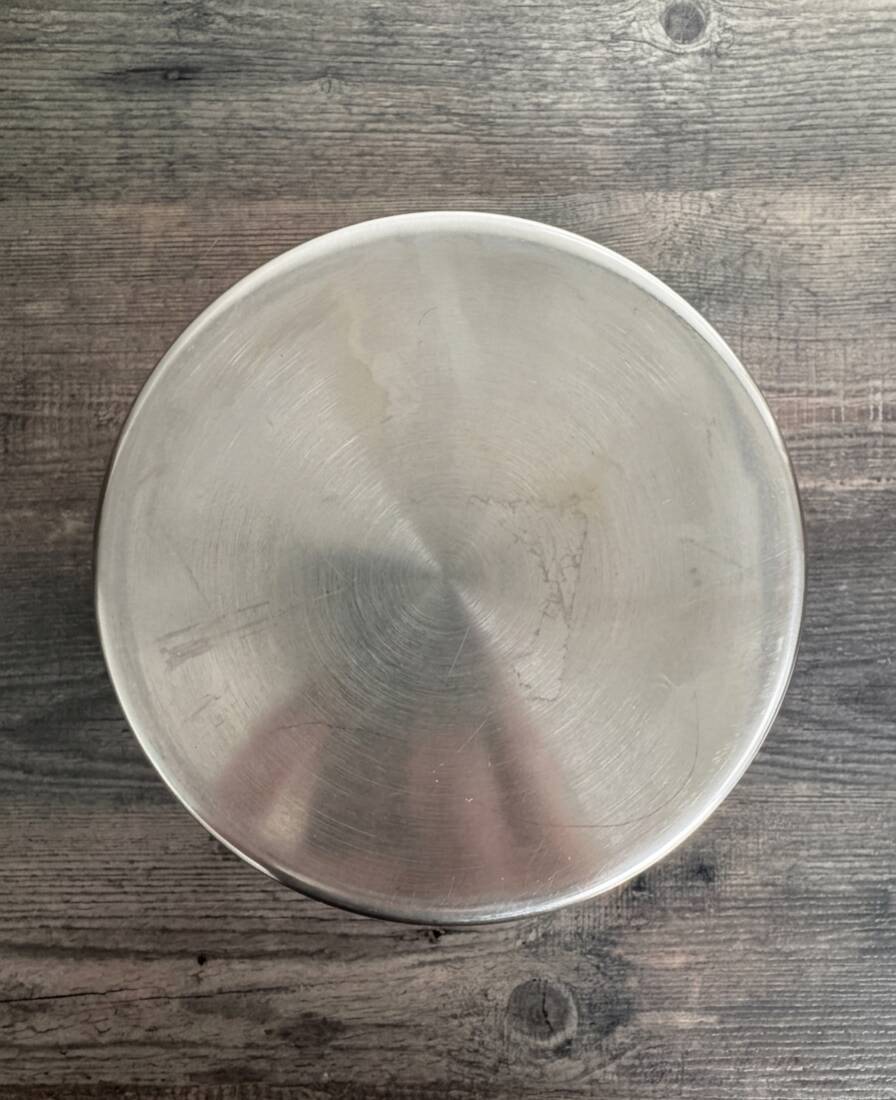 Corbeille à Fruits Design en Acier Brossé - Esprit Bauhaus / Ikea Vintage