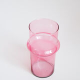 Pink glass vase