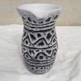 Grey ceramic pitcher