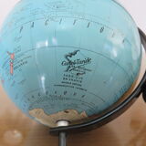 World map globe globe sheet metal tripod taride maps 60s 70s