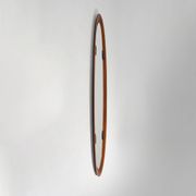 Curved plywood wall mirror, 1960s