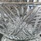 Molded crystal candy cup/dish/boho chic. art deco. starry/cross/leafy patterns, petals