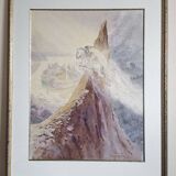 Luc Barbier (1903-1989) watercolor - 62.5 x 48 cm