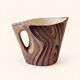 Ceramic jug imitating wood