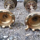 Pair of bronze candlesticks