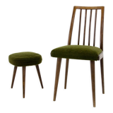 Set of Chair and Stool, Czechoslovakia, 1960s