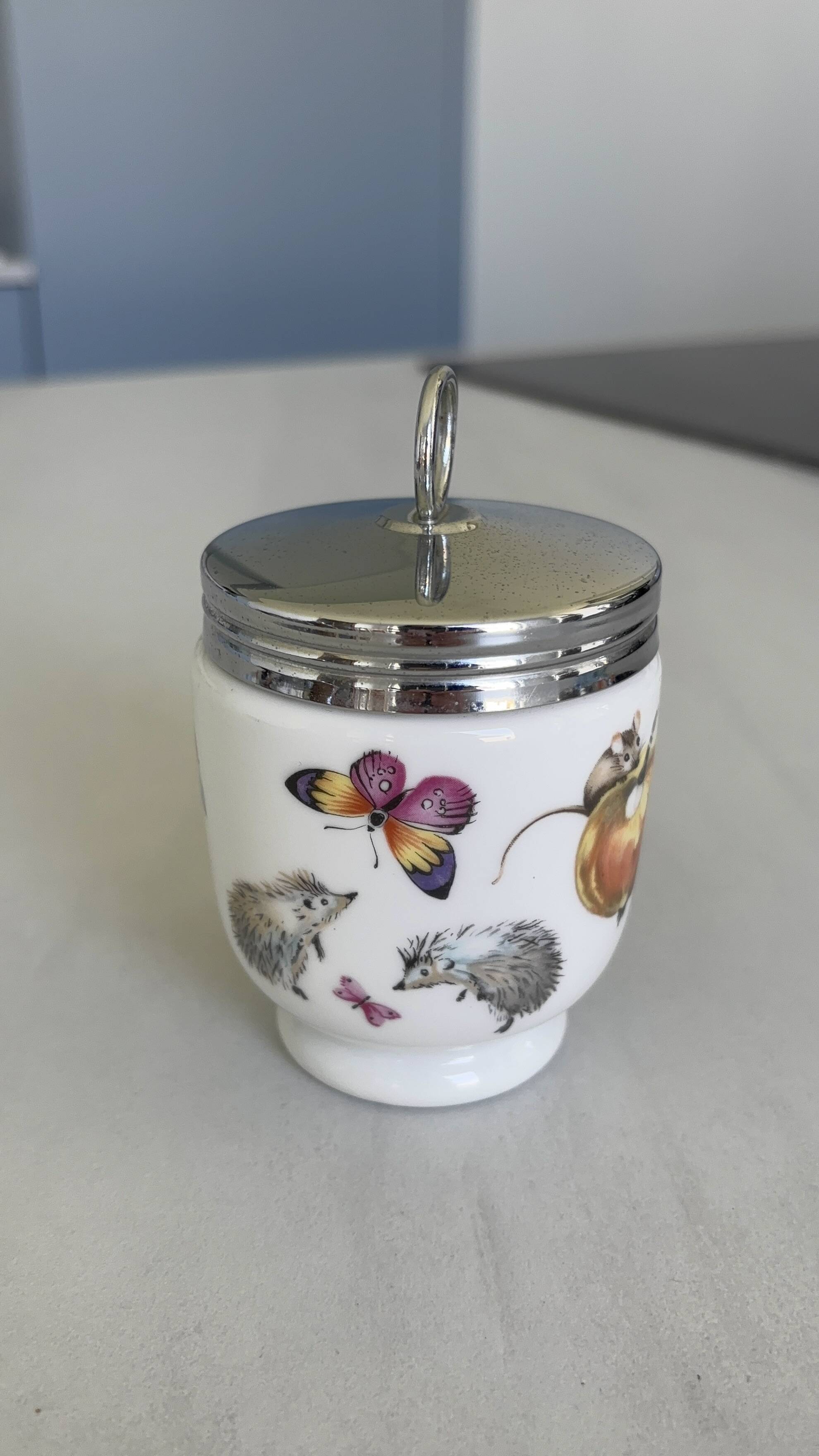 Royal Worcester grand model egg coddler – porcelain poacher egg cup